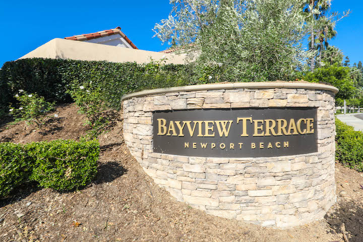 Bayview Terrace Newport Beach Sign